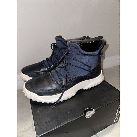 Aldo Men's Black and Blue Sneakers - Picture 3 of 7
